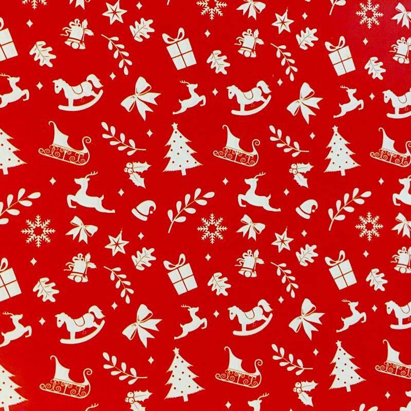 Christmas red paper