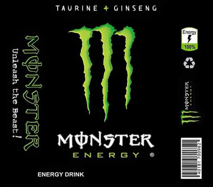 Monster energy drink can