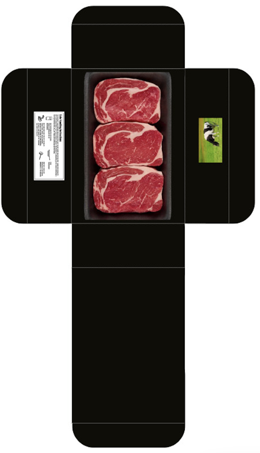 Ribeye Steak Choice Angus Beef, 3 per tray