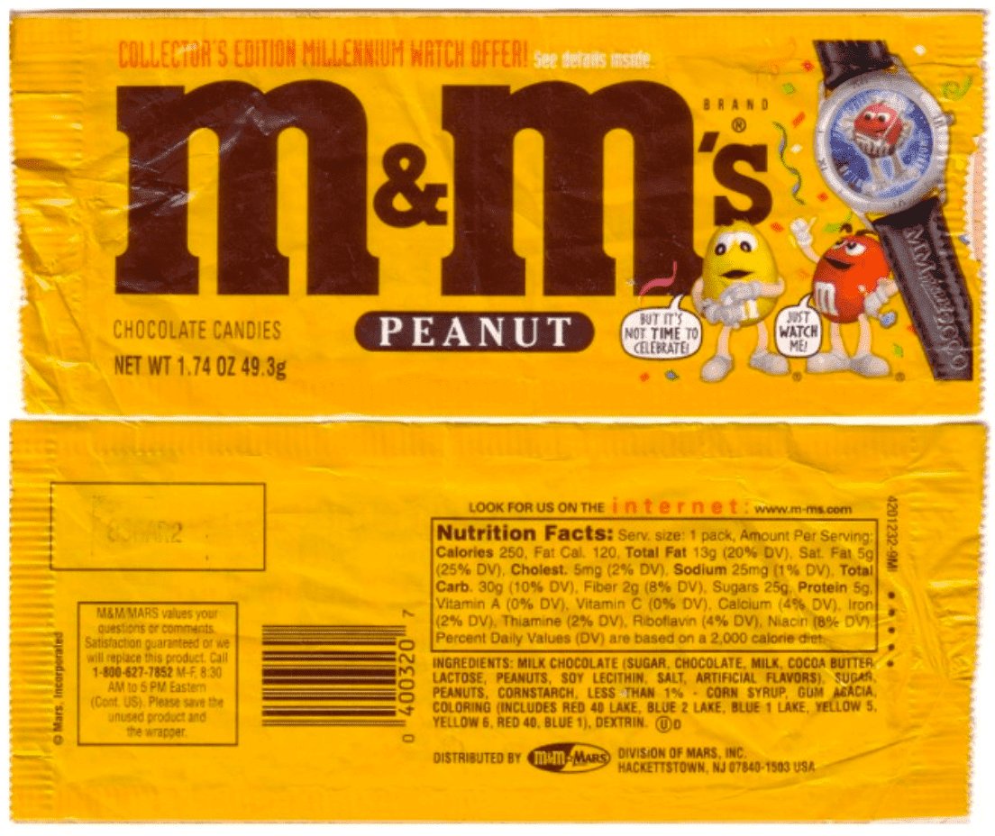 M&M peanut collector's edition