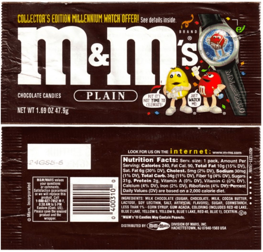 M&M plain collector's edition