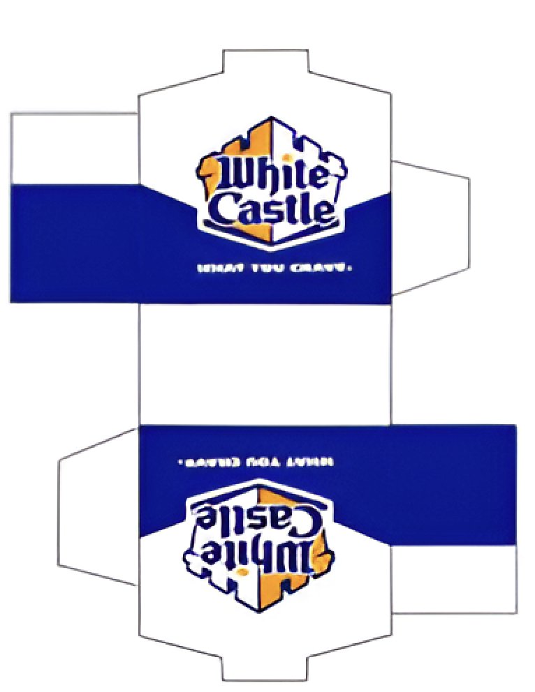 White castle burger box